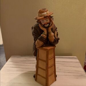 EMMETT KELLY JR LIMITED EDITION STATUE THE THINKER 1984
